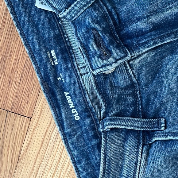 Old navy Jeans bundle size 2 petite length ultra high flare & straight - Picture 7 of 8